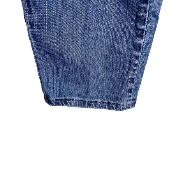 LEE Women Vintage Mom Jeans Size 12 Side Elastic At The Waist High Rise Y2K Blue - Picture 9 of 12